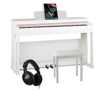 McGrey DP-19 WM E-Piano Blanco mate Set, Polifonía de 128 voces, Off) | 88 teclas ponderadas con mecanismo de martillo, Sensibilidad al tacto (On, Off), 31 canciones demo internas, 8 sonidos, Soft