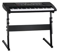 McGrey EK-6100 Keyboard Safety Fix Set - Teclado para principiantes con 61 teclas - 255 sonidos y ritmos acompañantes - Incluye adaptador, atril para partituras y micrófono