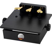McGrey extensor/elevador de pedal para piano de cola y digital; altura continuamente ajustable para niños y pequeños pianistas; estructura de madera estable; negro mate