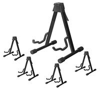 McGrey GS-UNI Soporte Combinado Universal Para Guitarras (Soporte Universal, Plegable, Base 32 x 29 cm, Superficie Acolchada, Pies De Goma) Negro