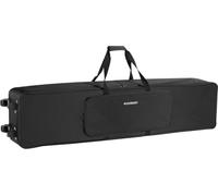 McGrey KBT-3223-88 Carro de transporte con ruedas para teclado y piano con 88 teclas, ligero, cómodo y resistente, acolchado interior grueso, mochila acolchada, impermeable, negro