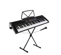 McGrey LK-6120-MIC Set de teclado luminoso con micrófono con soporte y auriculares en negro