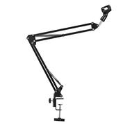 McGrey MA-20 Brazo de Micrófono con Soporte y Abrazadera de Mesa, 6 kg | Longitud total del brazo extendido: 78 cm, Longitud del brazo: 2 x 39 cm, Apertura máxima de la abrazadera: 46 mm, 6 kg