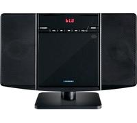 McGrey MCD-60 Equipo Estéreo Vertical - Hi?Fi Compacto Que Ahorra Espacio con Reproductor CD/MP3, Ranura USB, Streaming Bluetooth y Radio FM/Am - Entrada AUX, Mando a Distancia, 2X 3 Watt RMS - Negro