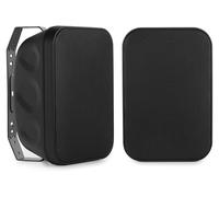 McGrey OLS-651BK Altavoces Outdoor 2 uds - Sistema 2 vías - IP56 - para Restaurante, terraza y jardín - Woofer 6,5" y Tweeter 1" - 60W - Compatible 70/100V - Negro