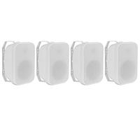 McGrey OLS-651WH Altavoces Outdoor 60 Vatios Blanco Set de 4, 5" (165 mm) | 4 unidades de altavoces HiFi de dos vías, Aptos para exteriores, Woofer: cono de polipropileno de 6, 5" (165 mm), 5 x 16