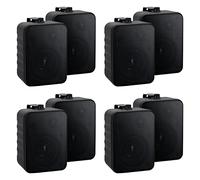 McGrey One Control BK MKIII Altavoces Set 4X (8 Piezas) Negro, Woofer 4" | Altavoces compactos para instalación, estudio o uso HiFi, Potencia nominal: 10 vatios RMS, Tweeter 0, SPL @ 1W/m: 86 dB, 0 kg
