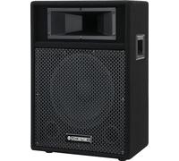 McGrey PA-110 Caja de Altavoz PA Pasiva 200 Vatios, Caja Trapezoidal | Altavoz pasivo de 2 vías con tweeter piezo, Altavoz de 10" (25 cm), driver de agudos de 2" (5 cm), Potencia: 50 vatios (RMS)