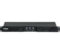 McGrey PA-4502 Etapa de potencia 1U 2x450W Class-D, 2 canales, XLR/Speakon, protecciones, montable en rack 19", ligera 2,8 kg - para bandas, DJs, eventos e instalaciones fijas