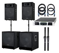 McGrey Powerstage-4400 Sistema PA 4400 Vatios, Altavoz PA-115