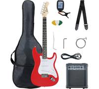 McGrey Rockit E-Guitarra ST Juego Completo Fiesta Red, Acabado Fiesta Red