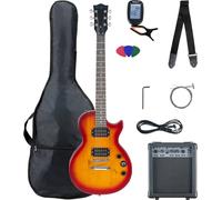 McGrey Rockit Guitarra Eléctrica Single Cut Set Completo Orange Burst
