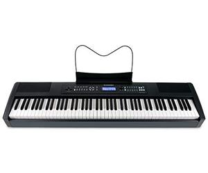 McGrey SP-100-Plus BK Stagepiano negro, 88 teclas contrapesadas, sensibilidad táctil, polifonía 64, 137 sonidos, MIDI, USB, grabación, acompañamiento, incluye atril y fuente de alimentación.