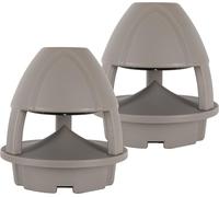 McGrey WPL-660GY BT 360° Outdoor Pareja - 2 Altavoces Activos 2 vías para jardín - Bluetooth 10m - Sonido 360° - Resistente Agua y UV (IP56) - Gris