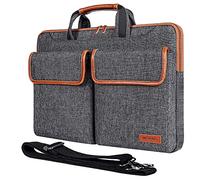 MCHENG - Funda para portátil de 15 a 15,6 pulgadas, resistente al agua, multifunción, con correa de hombro ajustable y asa suprimida, para Lenovo/HP/Dell/Apple/Asus, color negro