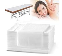 MCHERRY Juego de 40 sábanas desechables de spa para mesa de masaje, 40 piezas de 31 x 71 pulgadas, fundas de sábanas de masaje de tela no tejida para salón de belleza, hoteles
