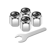 MCHHYL 4 Piezas Tapones de Válvula de Neumático Anti-Robo para Mazda MX-30 2020-2025, Zinc Metalico Hermético Elegante Cubierta de Válvula