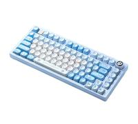 MCHkR 75 por ciento de Teclado mecánico Gaming Aluminio Aluminio PATRIMIENTO RGB Compatible Compatible con WINDO(Blue SOA)