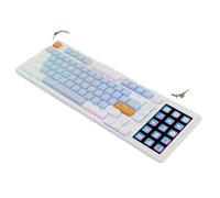 MCHkR AKP815 Teclado mecánico RGB Wired 81 con un diseño programable de Pantalla LCD de 4.95 Pulgadas para Jugadores Opción de Regalo excelente(Blue-Red Switch)