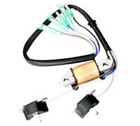 MCHkR Bobina de Carga 69P-85541-19 y Conjunto de pulsador de Bobina 61N-85543-09 Compatible con Motor de Barco de 2 Tiempos 25HP 30HP