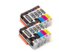 MCHkR Cartucho de Tinta PGI-450 CLI-451 BK C M Y Compatible con Impresora MG6340 MG7140 IP8740 MG7540 MX724 IX6840(10PCS PGI-450)