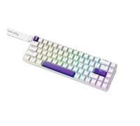MCHkR G67 RGB Teclado mecánico con con interruptores magnéticos Teclado de Juego Personalizado de Disparo rápido de 8K RT Compatible con Varios Dispositivos(Supreme Purple Star)