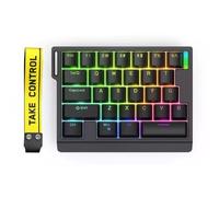 MCHkR HE30 TEQUITO MECÁNICO DE Gaming Mano HE30 RGB RGB HOTSWAP Magnético Interruptor 8KHz Personalizable para Jugadores de PC(Black)