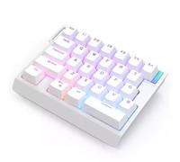 MCHkR HE30 TEQUITO MECÁNICO DE Gaming Mano HE30 RGB RGB HOTSWAP Magnético Interruptor 8KHz Personalizable para Jugadores de PC(White)