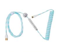 MCHkR Hot Swap RGB Teclado mecánico con cableado con Interruptor magnético Activador rápido para Juegos de Juego y compatibilidad(Cyan)