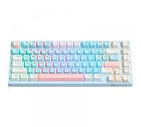 MCHkR Sumreda G38 RGB Teclado mecánico Tipo-C Teclado no Personalizable con para Accesorios de Regalos de Oficina y Juego(Blue 82Keys)