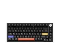 MCHkR Teclado de Juego mecánico de Interruptor magnético cableado 83 Clave Hot Swap RGB Junta Personalizada Compatible para VGNA75 Gamer Keyboard Gift(Black)