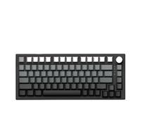 MCHkR Teclado de Juego mecánico de Interruptor magnético cableado 83 Clave Hot Swap RGB Junta Personalizada Compatible para VGNA75 Gamer Keyboard Gift(Black Gray)