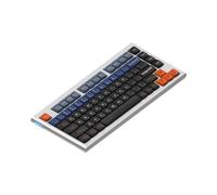 MCHkR Teclado mecánico de Aluminio de bajo Perfil Altura Personalizada NAS ANSI 75% Juego COMPATIA(SpaceEngineer Dark)