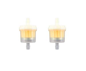 MCHNIC 2 filtros de combustible de 6 mm universales para ciclomotor, ciclomotor, moto, scooter, ATV, quad, coche, tractor, etc.
