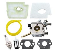 MCHNIC Carburador con filtro de aire y bujía de encendido para desbrozadora Stihl FS160 FS180 FS220 FS280 FS290, FS 160 180 220 280 290 4119 120 0604, Zama C15-51 / C1S-S3D, Walbro WT-223