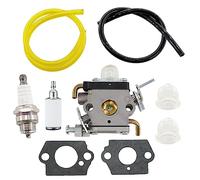 MCHNIC Carburador con junta de manguera de gasolina para Husqvarna 122C 122LDX 122LK cortacésped McCulloch T22LS T22LSC sustituye a 581734301 574386701