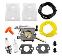 MCHNIC Carburador con manguera de gasolina filtro de aire para Stihl H24D FS 48 52 62 66 81 86 106 FS48 FS52 FS62 FS66 FS81 FS86 FS106 Desbrozadora sustituye a Walbro WT-45-1, 4126 120 0600