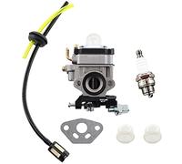 MCHNIC Carburador y filtro de gasolina de 10 mm con manguera, bujía para soplador de hojas Fuxtec FX-LBS126 FX-LB133T