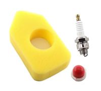 MCHNIC Filtro de aire con bujía para Briggs & Stratton 3,5 - 4,5 CV Classic Sprint Quattro Motor 450-600 Series Reemplaza filtro de aire 698369 4216 5086K 5088 5099, bomba de cebado 694394 494408 4178