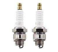 MCHNIC - Juego de 2 bujías para motores Briggs & Stratton 3.5-6.5 HP Cortadoras de césped 450 550 625 650 675 Quantum Series Sustituye a Champion RJ19LM, NGK BR2LM