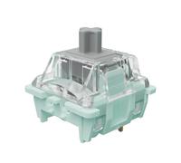 Mciepny Gateron Jade Series 3.0 - Interruptor de teclado plateado, prelubricado, 3 pines, 45 gf, RGB LED, interruptores lineales para teclado mecánico MX (plateado, 90 piezas)