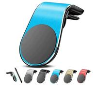 Mciluyaiio Soporte magnético para navegación de teléfono móvil, Tipo L, Giratorio 360°, para Coche, para ventilación de Aire, Universal, Compatible con Cualquier Smartphone (Azul)