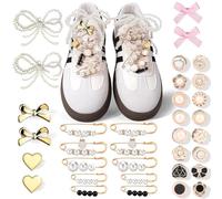 mciskin 50 Piezas El encanto de las zapatillas，La joyería de cordones incluye lazos/clips/alfileres/joyas, accesorios de zapatos y joyas de zapatillas deportivas，Shoe Charms