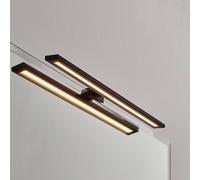 MCJ Lámpara de espejo LED Espelho 40 cm negro 3.000 K