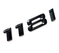 MCK Auto - 118i - Emblema negro brillante para maletero trasero, modificación de afinación para la serie 1 F20 F21 F40 E81 E82 E87 E88