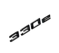 MCK Auto - 330e Negro Brillante Guardabarros Delantero Trasero Negro Insignia Logo Bota Emblema Adhesivo Tuning