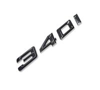 MCK Auto - 340i - Emblema adhesivo para guardabarros delantero y trasero, color negro brillante