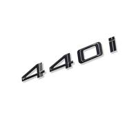 MCK Auto - 440i - Emblema adhesivo para guardabarros delantero y trasero, color negro brillante