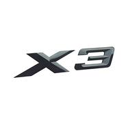 MCK Auto - Compatible con X3 - Negro Brillante Logotipo del Maletero Trasero Insignia Insignia Insignia de Ajuste del Emblema