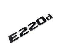 MCK Auto - E220d Negro Brillante Delantero Trasero Ala Negro Insignia Logo Bota Emblema Etiqueta Adhesiva Tuning